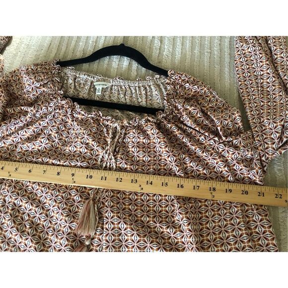 Max Studio Tie Neck Blouse Size Small - Picture 8 of 11